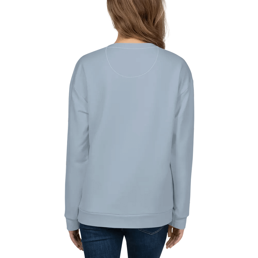 Plain Light Grayish Blue True Summer Unisex Recycled Polyester Heavyweight Premium Sweatshirt by Treasure Pie product image (8)
