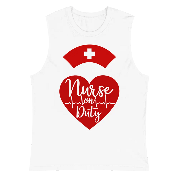 Heartfelt Nurse on Duty Muscle Tank product image (6)