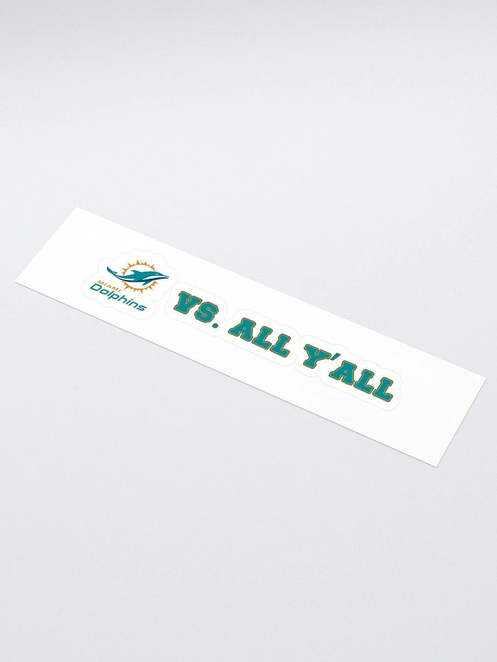 Dolphins Vs. All Y'all Miami Football Rivalry Design product image (1)