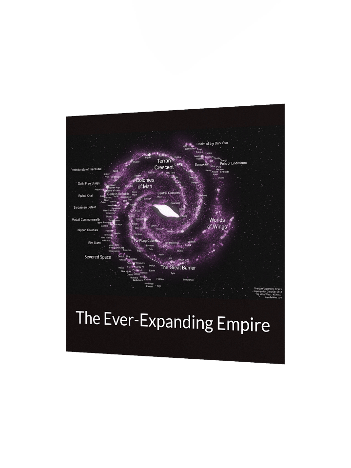 Explore the Cosmos: A Map of the Ever-Expanding Empire circa 4536 CE product image (2)