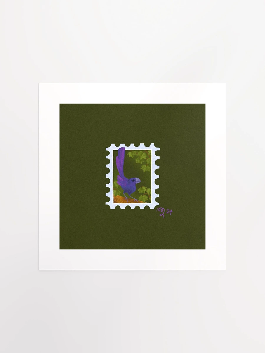 Groove Billed Ani Stamp Print – Birbfest 2024 product image (2)