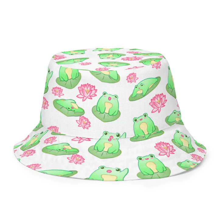 Kawaii Froggie Reversible Bucket Hat product image (1)