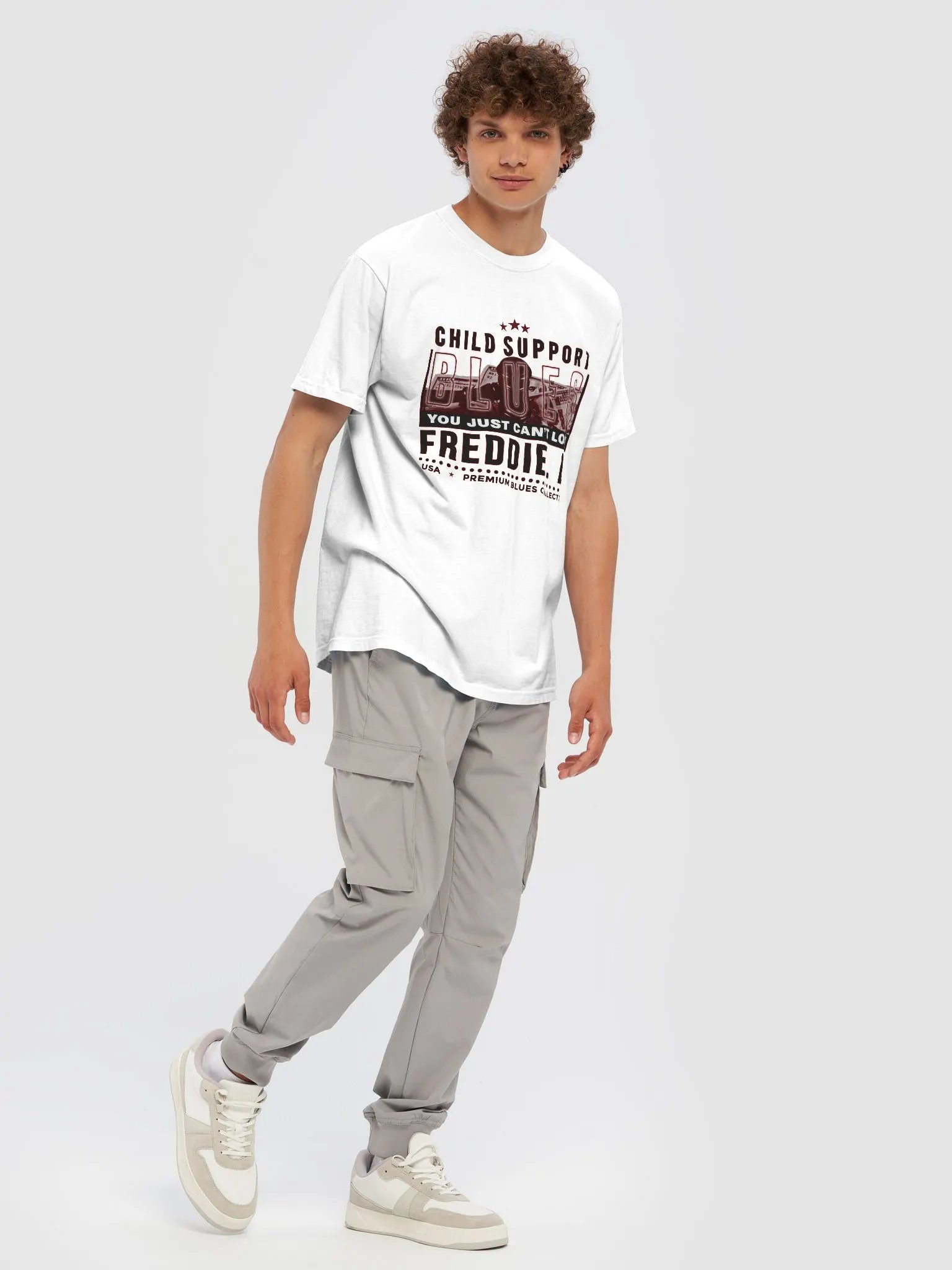 Official Freddie B. Child Support Blues Tee (Non-Faded Blues Edition) product image (7)