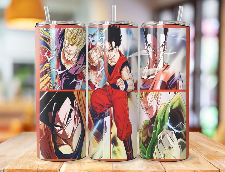 Gohan 20 oz Stainless Steel Tumbler – Dragon Ball Saiyan Scholar Design product image (1)