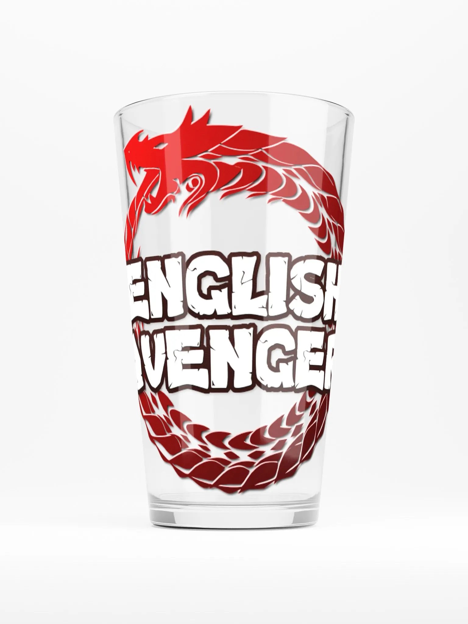 English Avenger Logo Pint Glass product image (1)