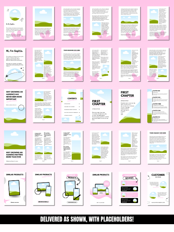 MRR/PLR Minimal Pink eBook Template product image (7)