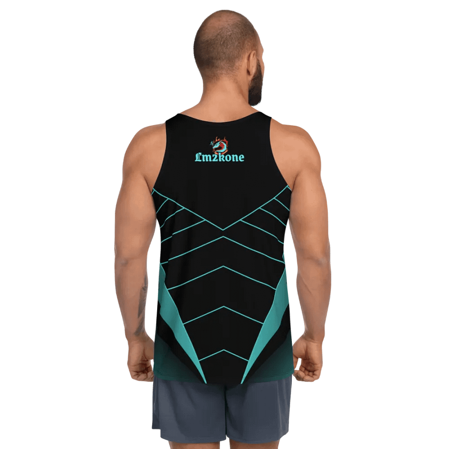 LM2Kone cyan - Customizable Tank Top - 5% elastane product image (5)