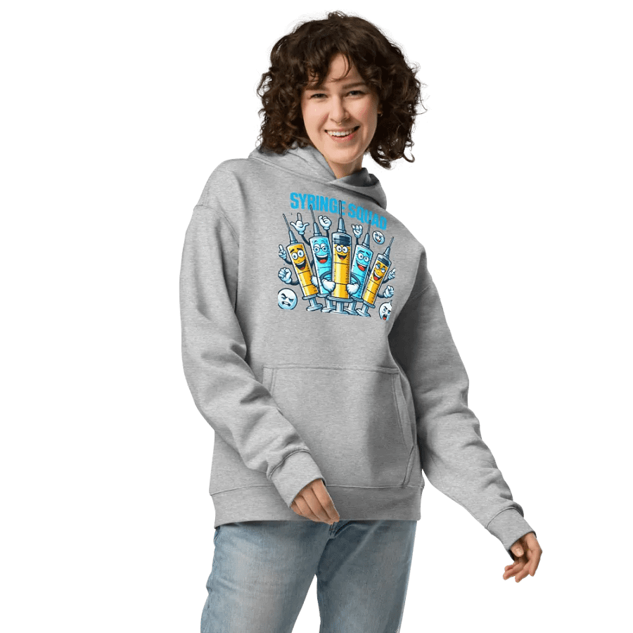 Syringe Squad Cartoon Oversized Hoodie product image (23)
