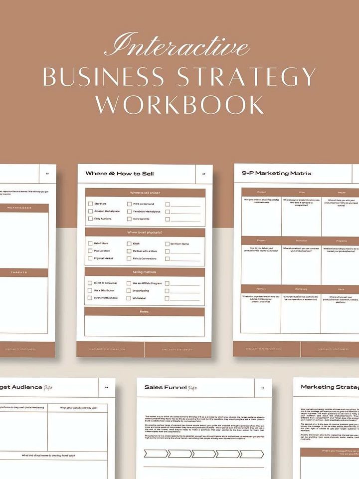 Interactive Business Strategy Workbook product image (2)