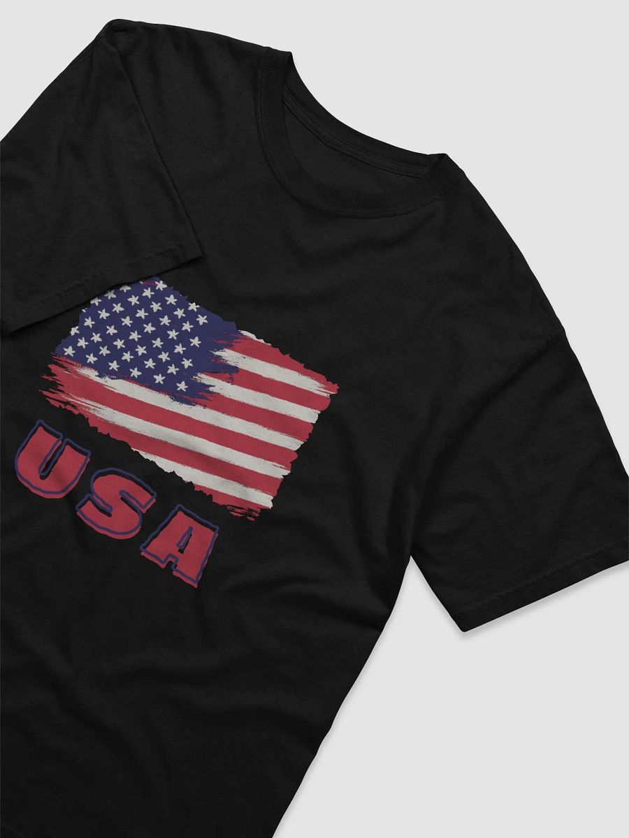 Patriotic Brushed Flag USA T-Shirt product image (3)