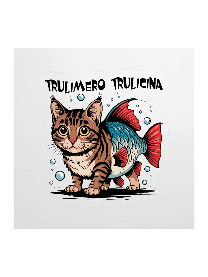 Trulimero Trulicina – Absurd Catfish Brainrot Sticker product image (1)