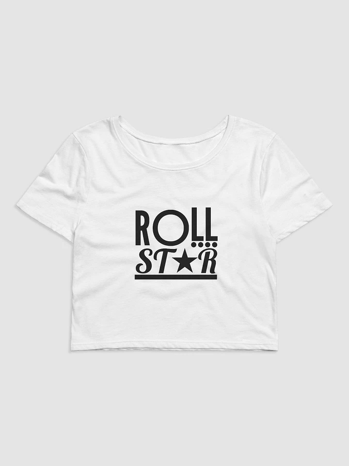 OG ROLLSTAR BLACK LOGO CROP TOP product image (1)