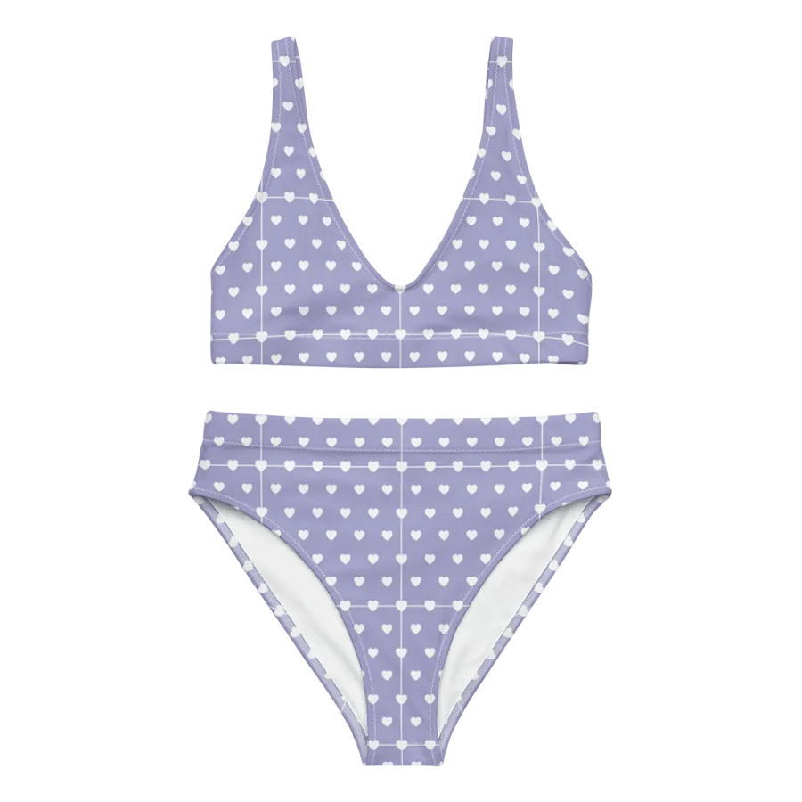 Pastel Heart Seamless Pattern High Waisted Bikini - V14 product image (3)