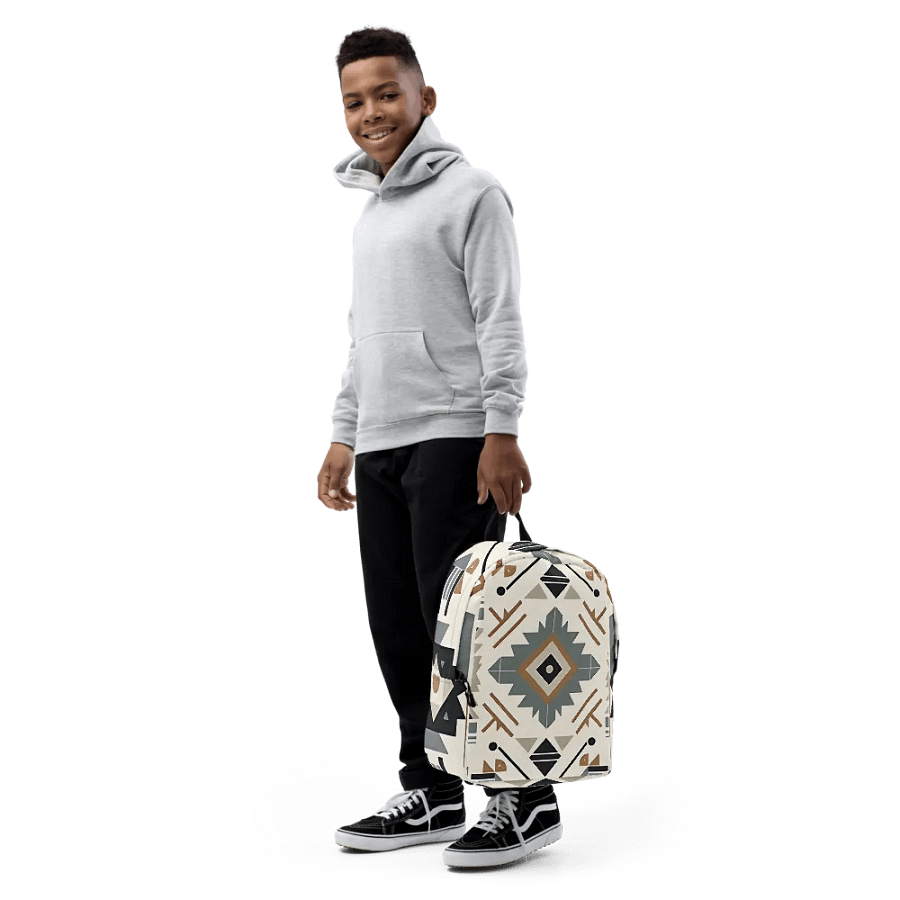 Southwestern Tribal Geometric Minimalistic Backpack product image (8)