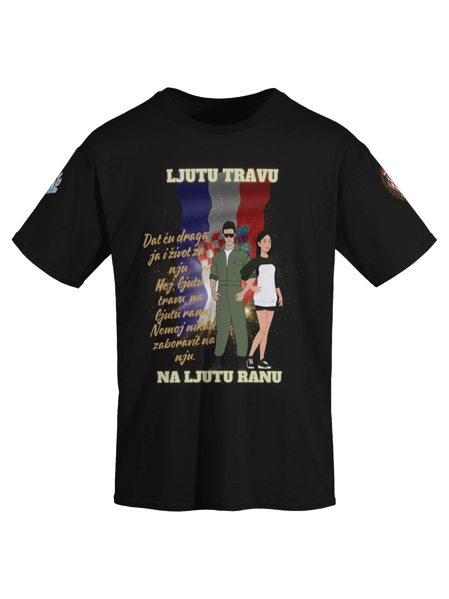 Crowned Stallion Streetwear Tee Ljutu travu na ljutu ranu product image (3)