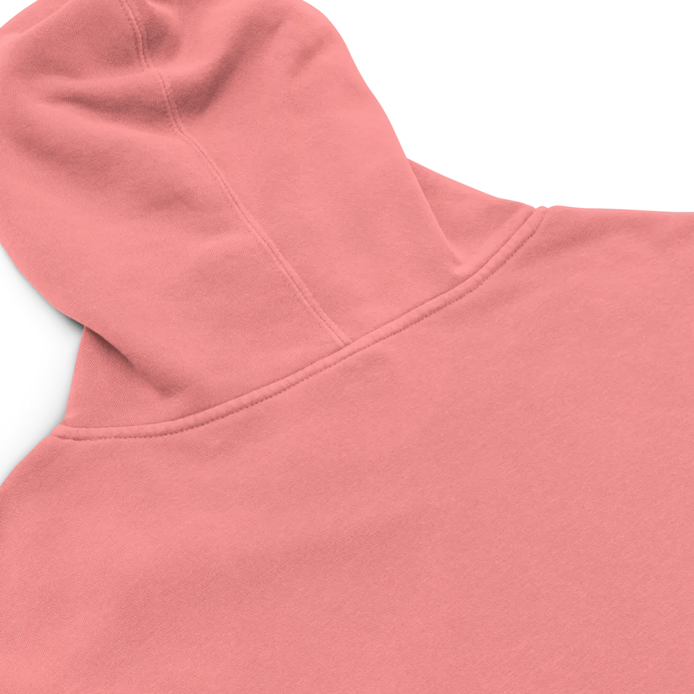 *not* mentally linear (L.C. pink bubble design) embroidered pigment hoodie product image (9)