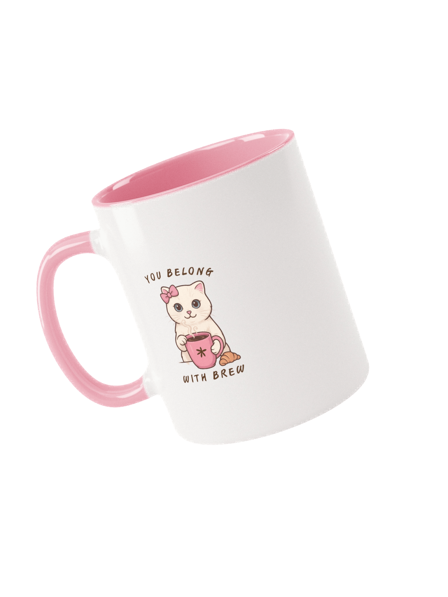 Brew Pink Kitty Ceramic Mug - The Life of a Loaf Collection product image (3)