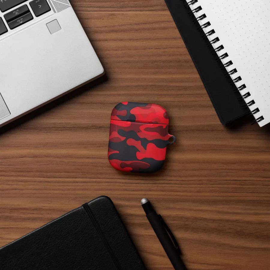 Red Camo AirPod Case product image (10)