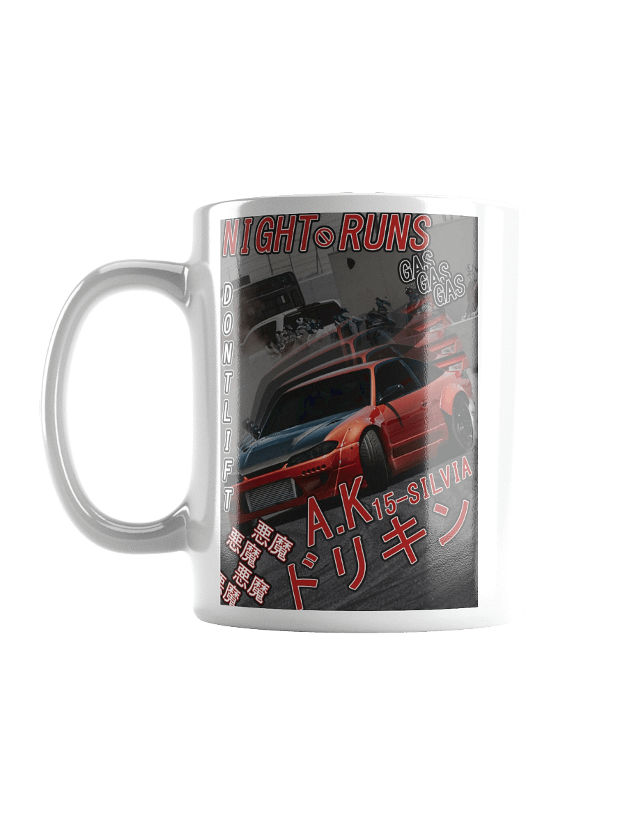 Drift-Ghost, 15-Silvia, Japanese Magazine Styling | Glossy White Mug product image (3)