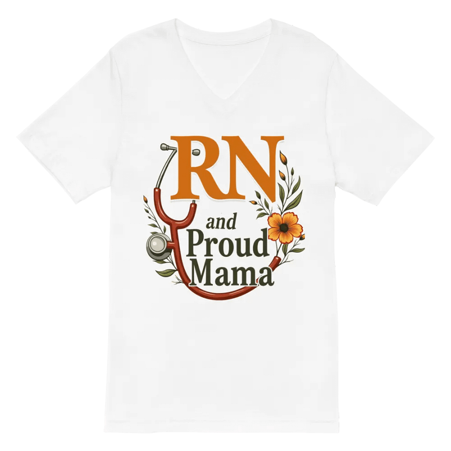 RN and Proud Mama V-Neck Tee product image (2)