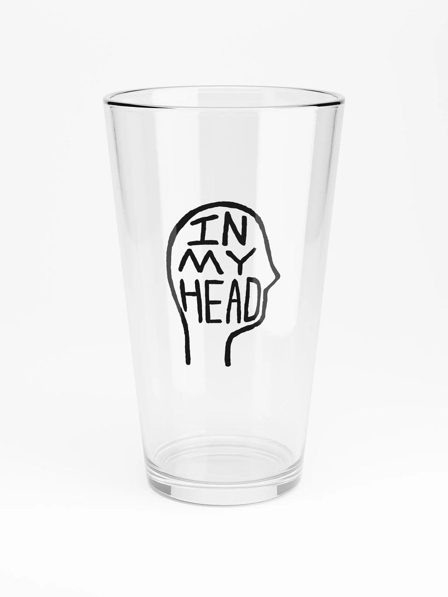 In My Head pint glass product image (3)
