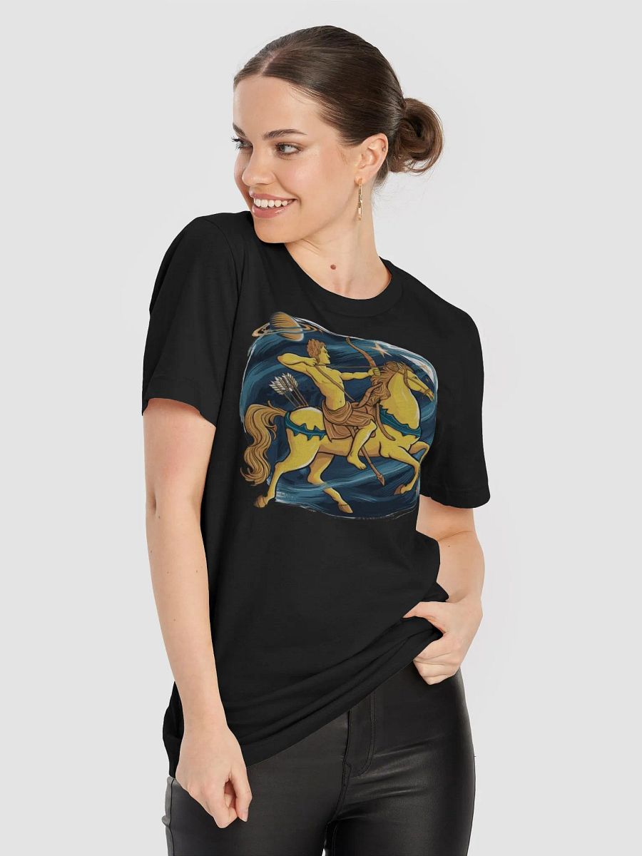 Sagittarius Zodiac Unisex Supersoft T-Shirt - Cosmic Archer Design product image (3)