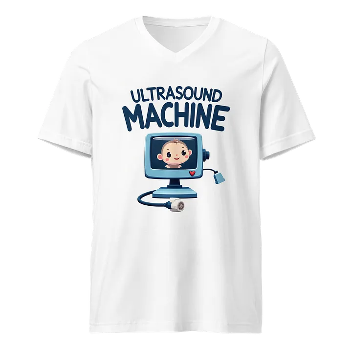 Joyful Baby Ultrasound Cartoon T-Shirt product image (1)