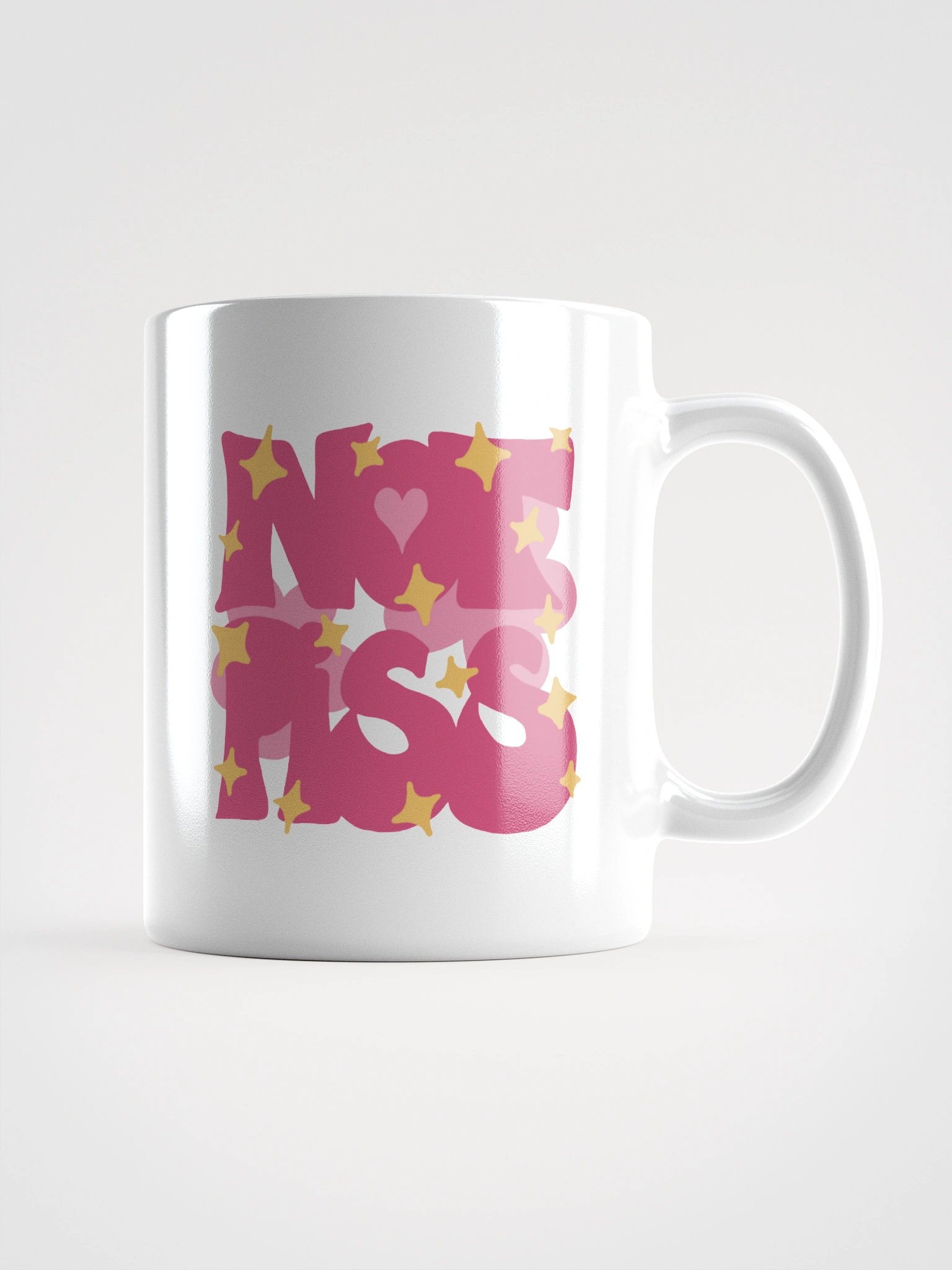 super normal cute pink design on a mug product image (1)