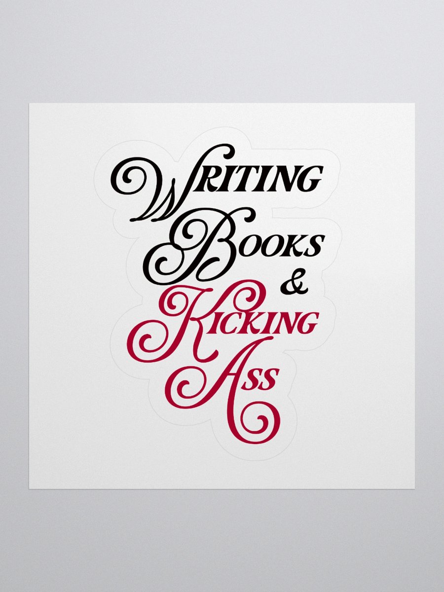 Writing Books Kiss Cut Sticker product image (2)