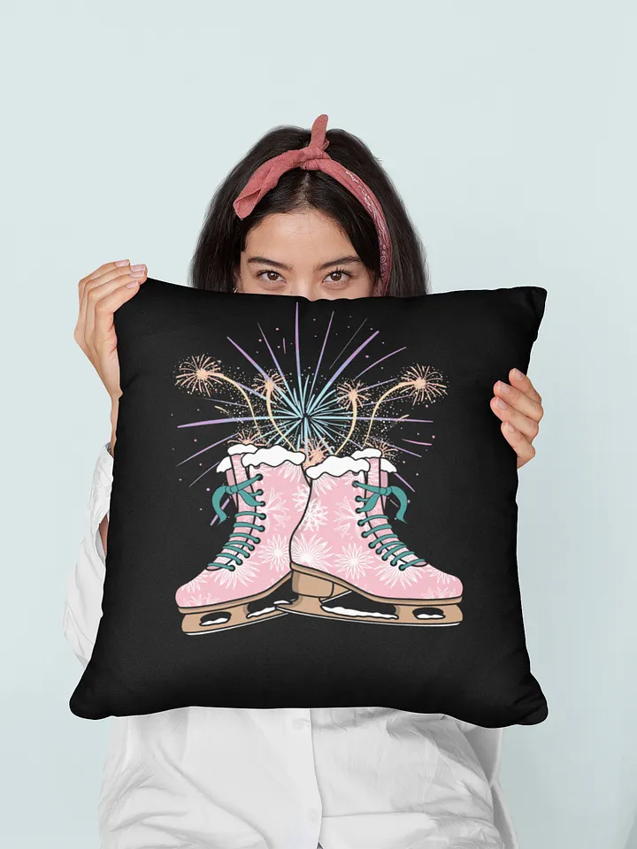 Ice Skates Fireworks Pillow product image (1)