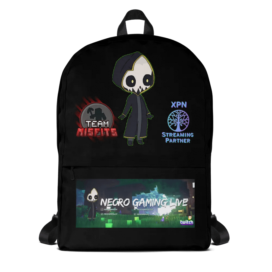 NecroGamingLIVE Black TeamMisfits XPN Backpack product image (5)