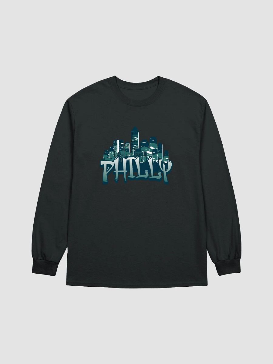 PHILLY CITYSCAPE LONG SLEEVE TEE - GREEN product image (7)