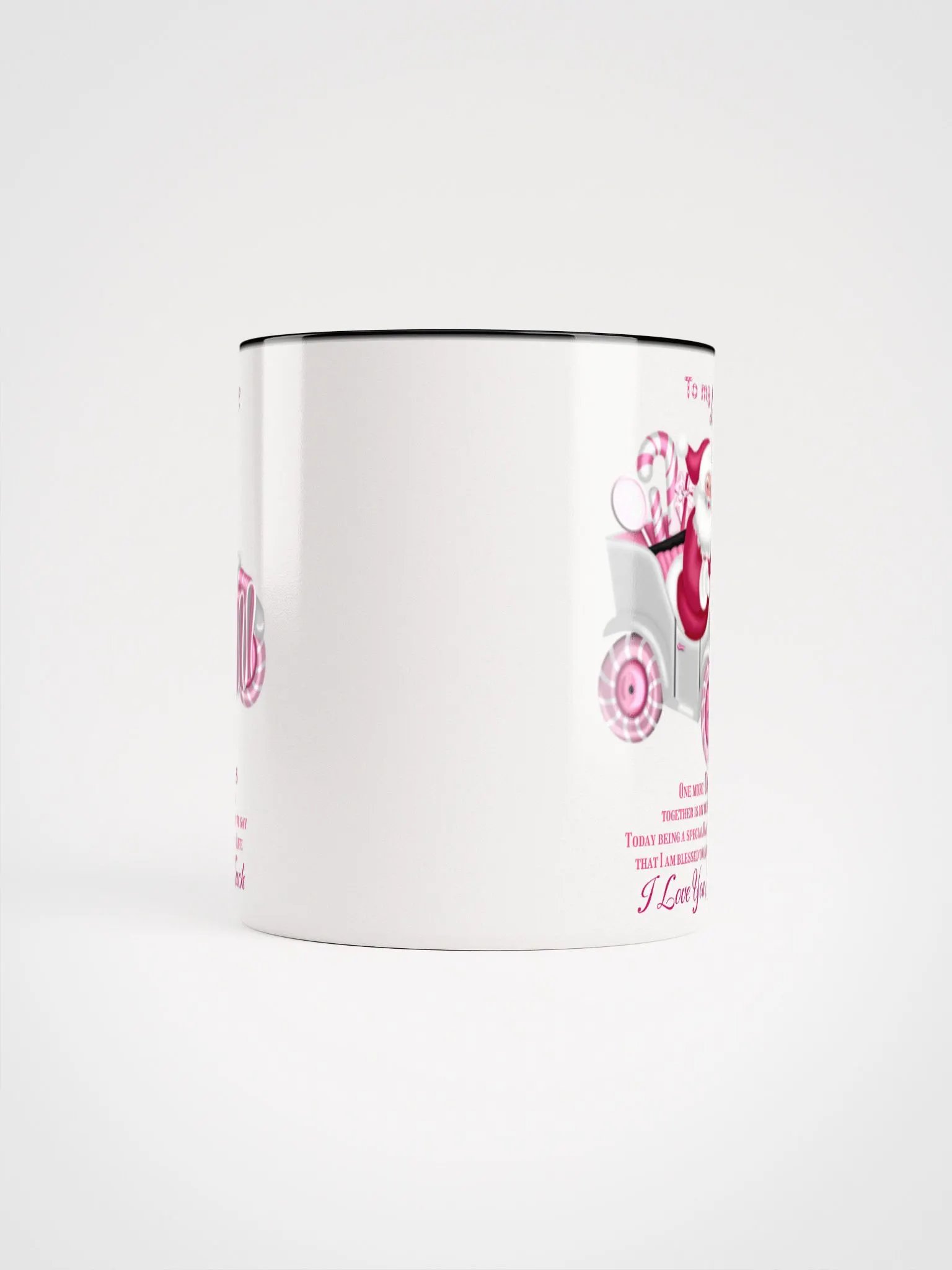 Whimsical Santa Caravan Ceramic Mug To my Love One more Christmas together product image (10)