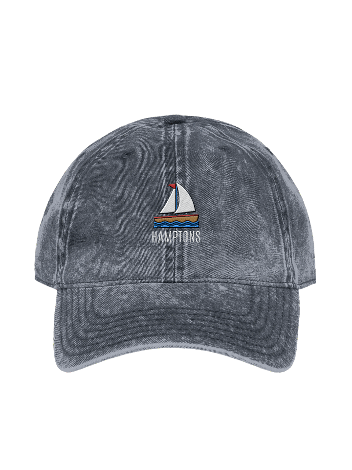 Hamptons Embroidery Vintage Denim Hat product image (22)