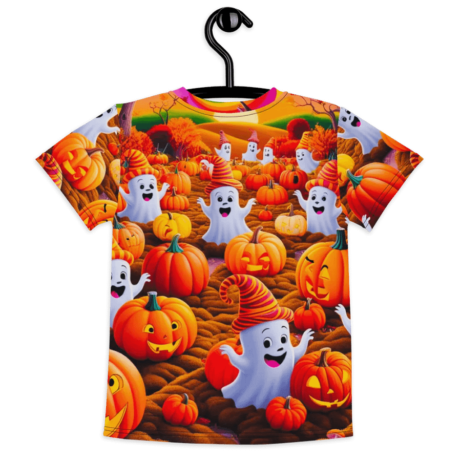 Spooky Pumpkin Patch Kids T Shirt product image (8)