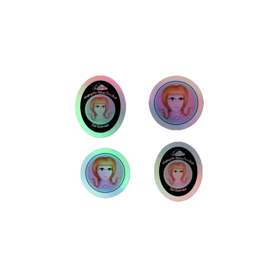 Libra Girl Holo Stickers product image (1)