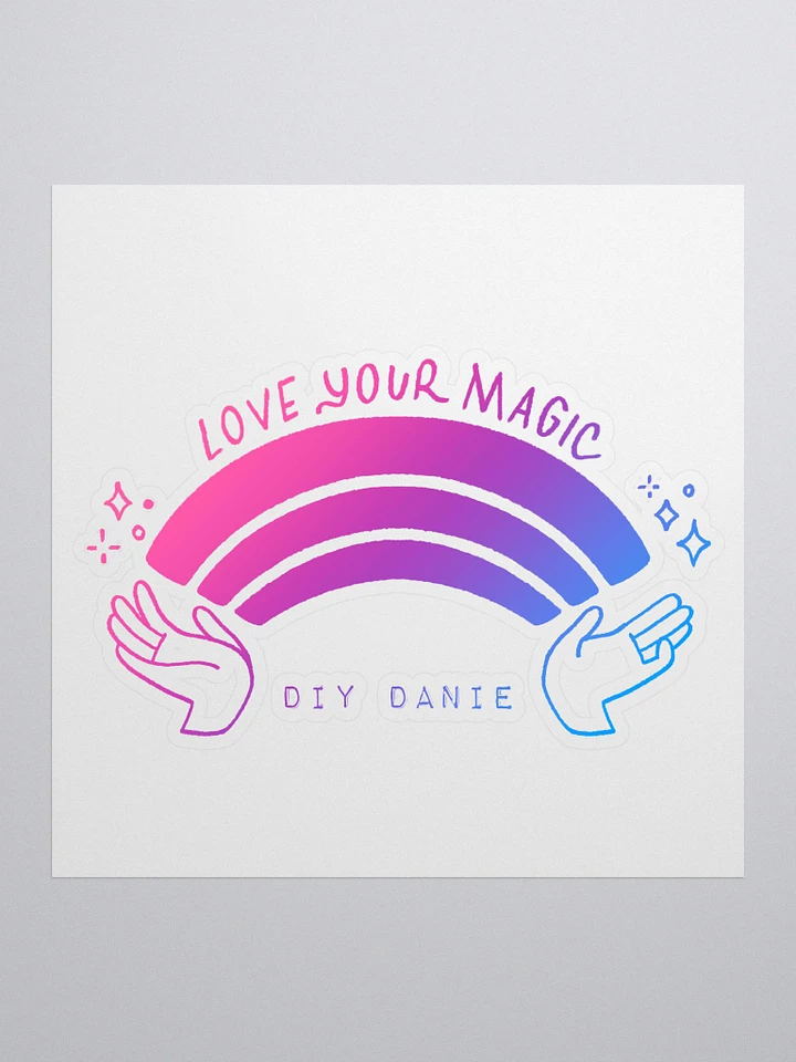 LOVE YOUR MAGIC RAINBOW STICKER (OMBRE) product image (1)