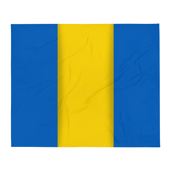 Blue Yellow Flag Colored Blanket product image (2)