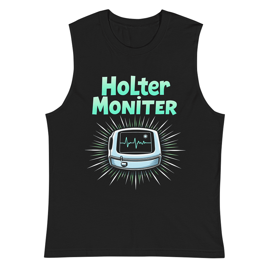 Heartbeat Holter Monitor Muscle Tank product image (2)