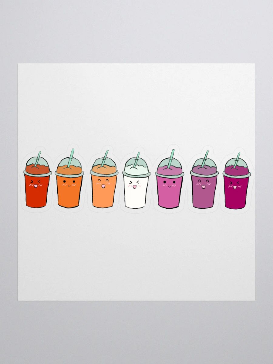 Slushie Buddies: Lesbian Flag Sticker product image (1)