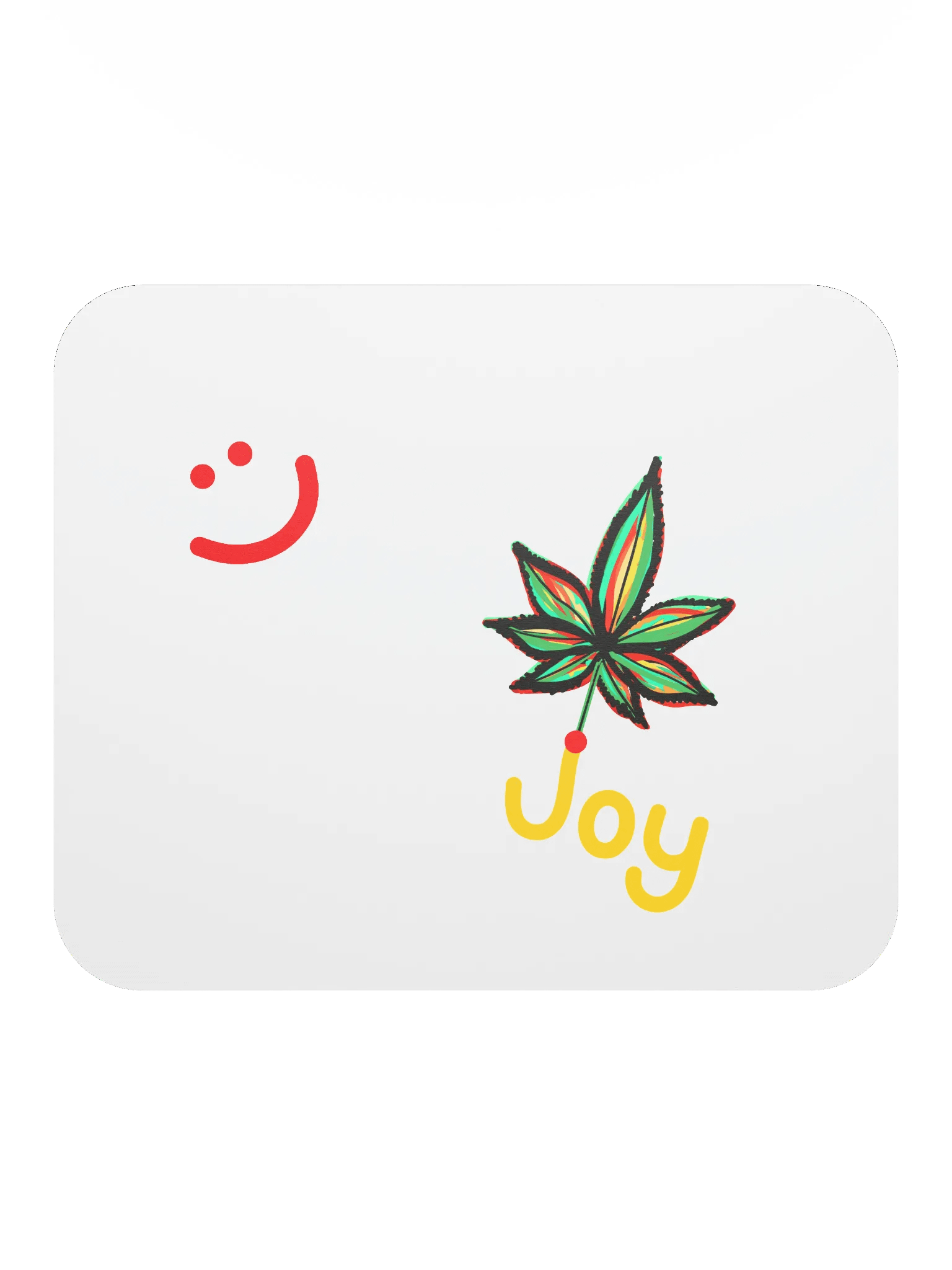 Joy Leaf White Mouse Pad product image (2)