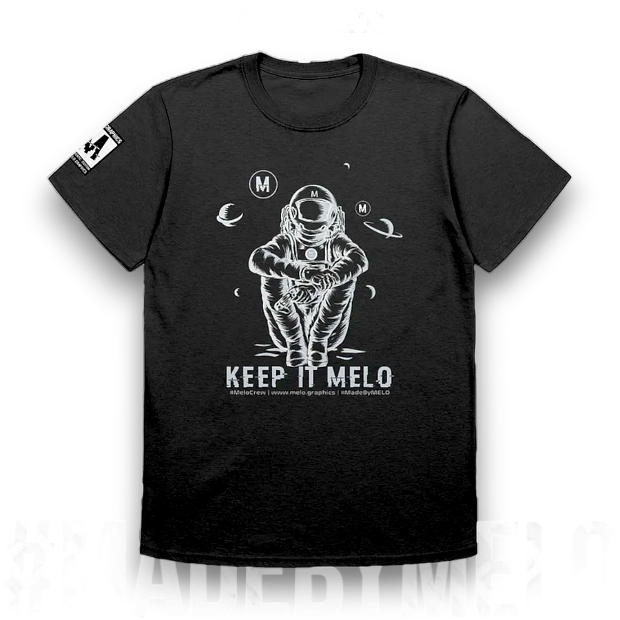 #MeloCrew Vibes: White - Basic T-Shirt | #MadeByMELO product image (1)