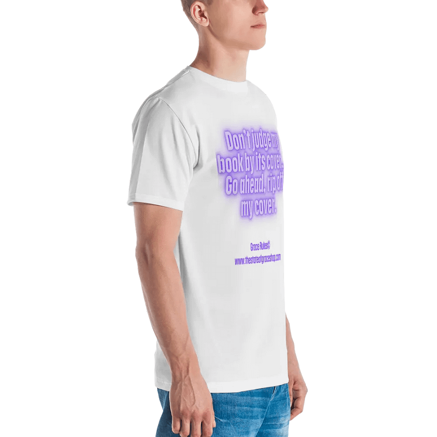FUNNY TEES 4 U FOR MEN “Don’t judge a book by its cover. Go ahead. Rip off my cover.” product image (3)