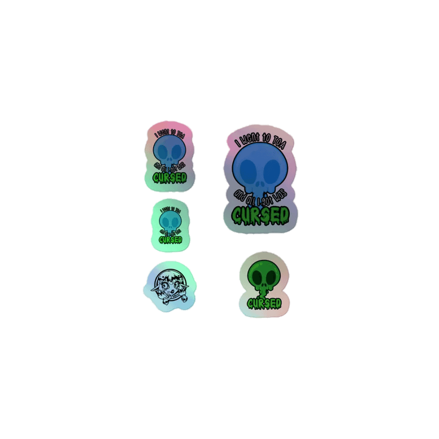 All I Got Was Cursed - Mage - Holo Sticker Sheet product image (1)