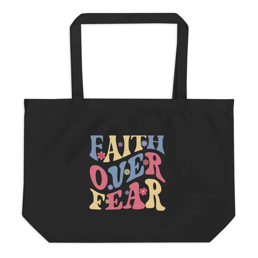 Faith Over Fear Organic Tote Bag product image (1)