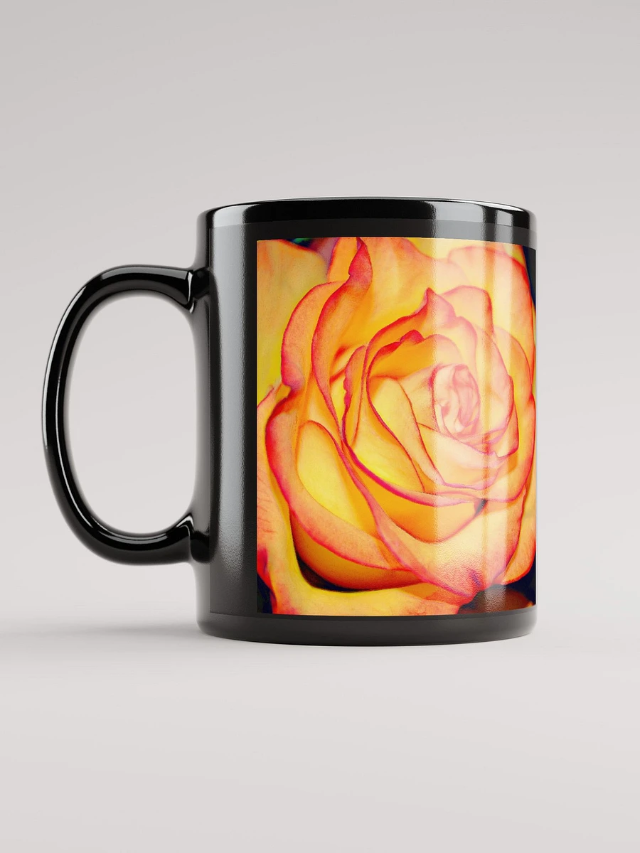 Bright Orange Rose Black Coffee Mug product image (11)