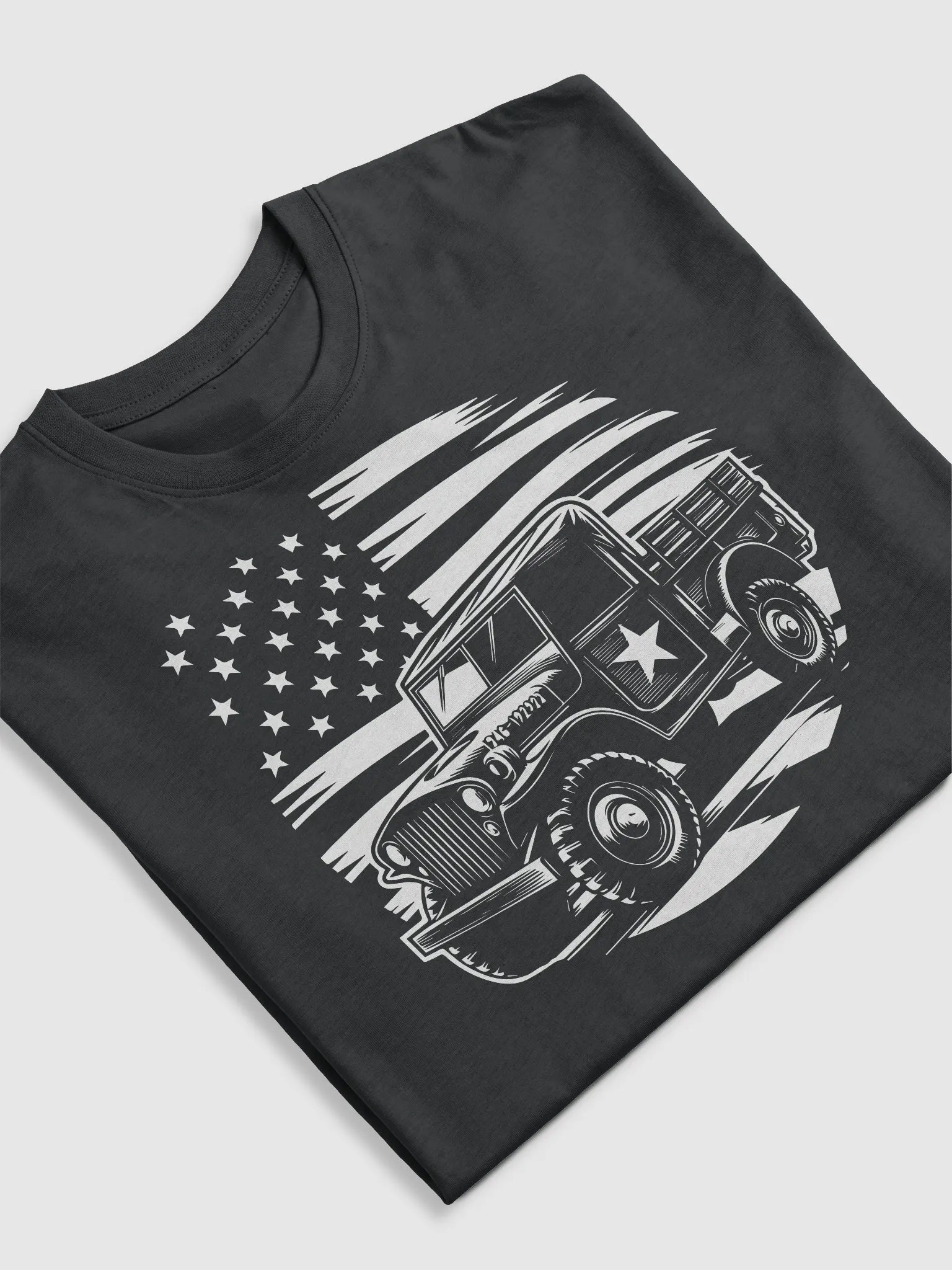 Vintage Patriot Jeep Flag Tee product image (3)