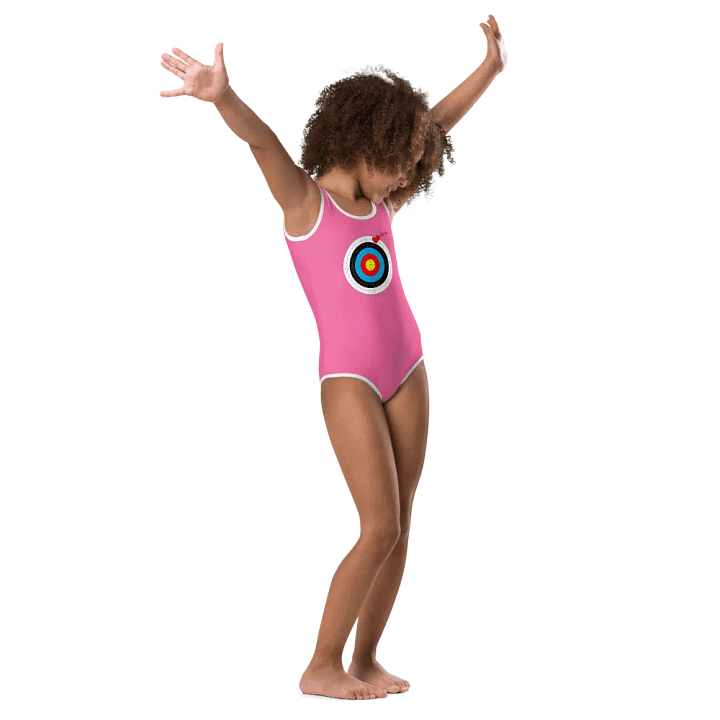 Unlucky in Games, Lucky in Love Rose Kids Swimsuit product image (2)