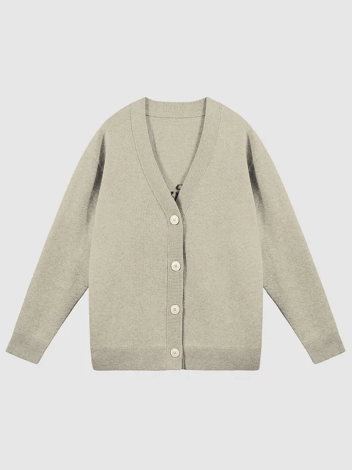 Peace, Love and Paris with Monuments Parisian Chic Knitted Cardigan | Beige product image (2)