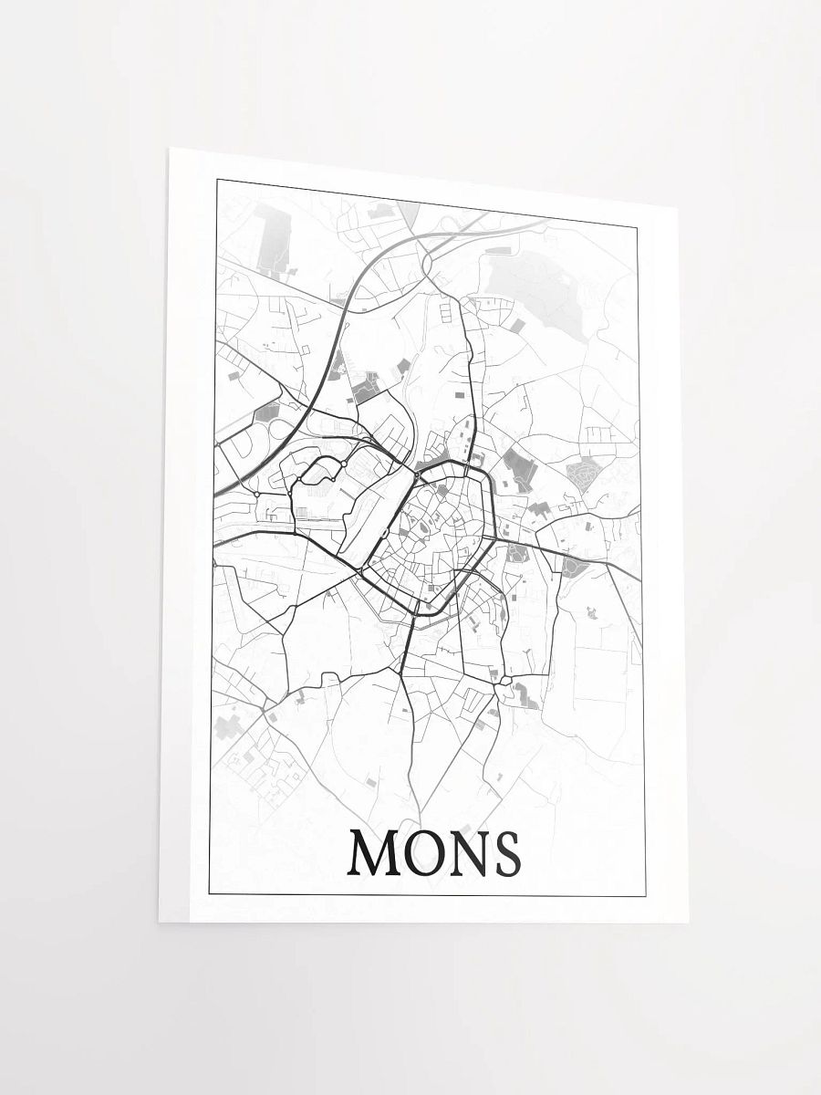 Mons, Belgium, city map print product image (14)